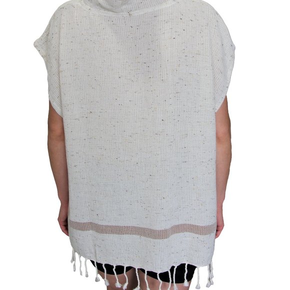 BEACH PONCHO ORGANIC Turkish cotton soft muslin - Picture 2 of 5